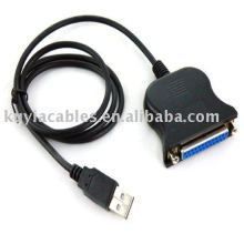 USB To Printer DB25 25Pin Parallel printer cable Port Connecting Cable Adapter IEEE 1284